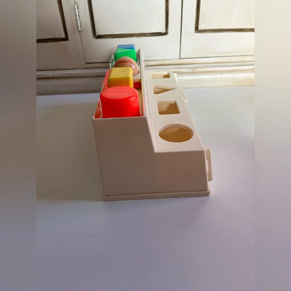 Vintage 1974 Fisher Price Shape Sorter Toy preschool color manipulative play